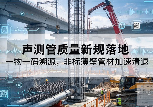 雨城声测管质量新规落地，一物一码溯源，非标薄壁管材加速清退