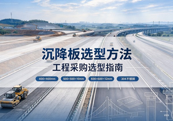 雨城沉降板选择方法